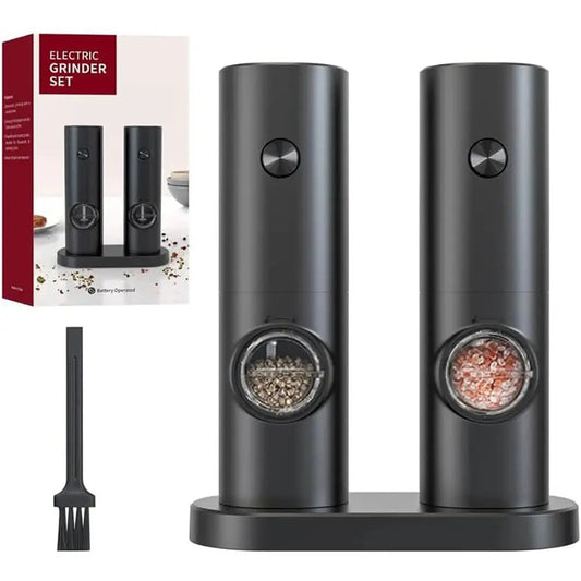 Electric Salt and Pepper Grinder Set – Effortless Seasoning, Every Time!